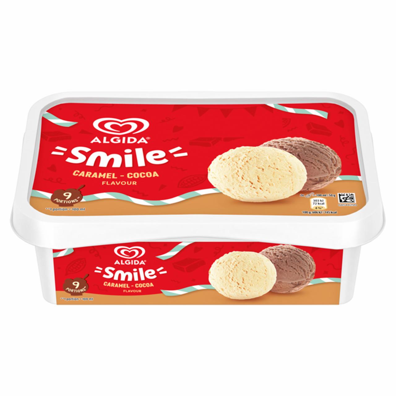 Képek - Algida Smile jégkrém Karamell-Kakaó ízű 900 ml