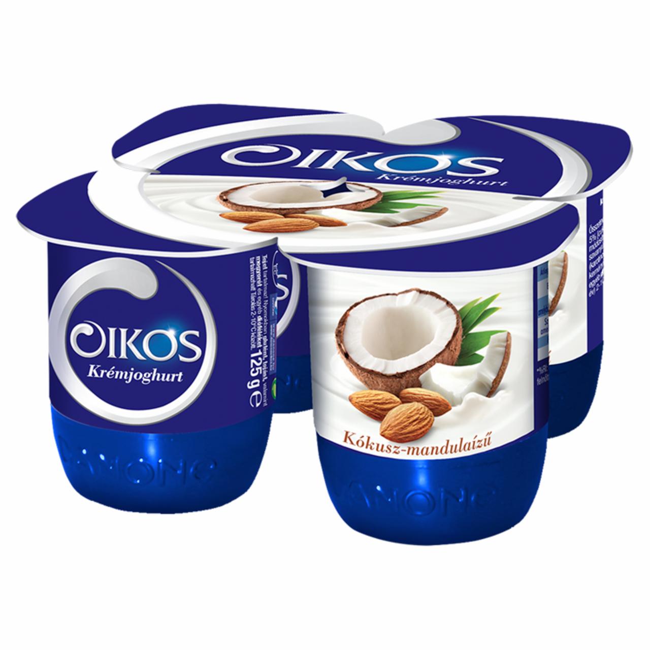 Képek - Danone Oikos Görög kókusz-mandulaízű élőflórás krémjoghurt 4 x 125 g