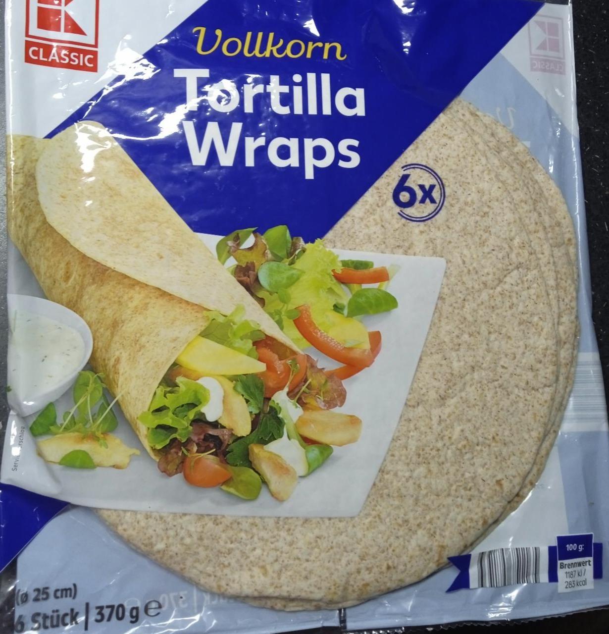 Képek - Vollkorn tortilla wraps K-Classic