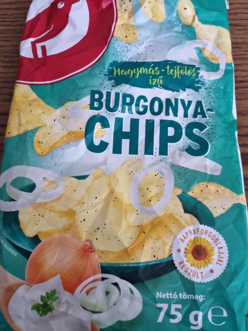 Képek - Hagymás-tejfölös burgonya chips Auchan