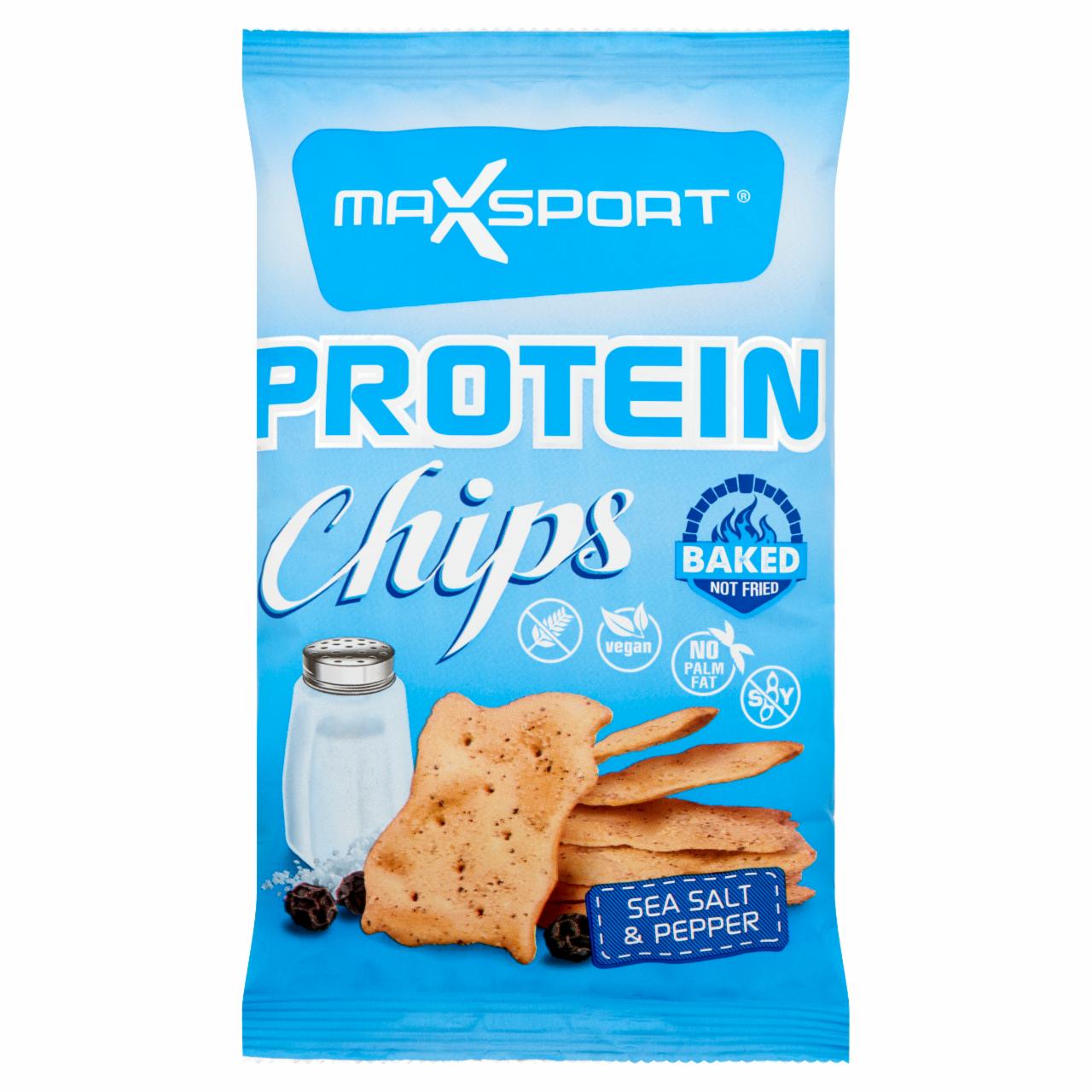 Képek - MaxSport Protein Chips gluténmentes fehérje tartalmú falatkák, sóval és borssal 45 g