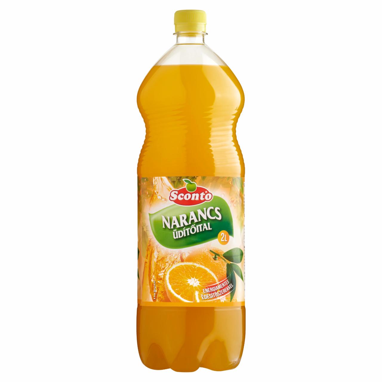 Képek - Sconto energiamentes narancs üdítőital édesítőszerekkel 2 l