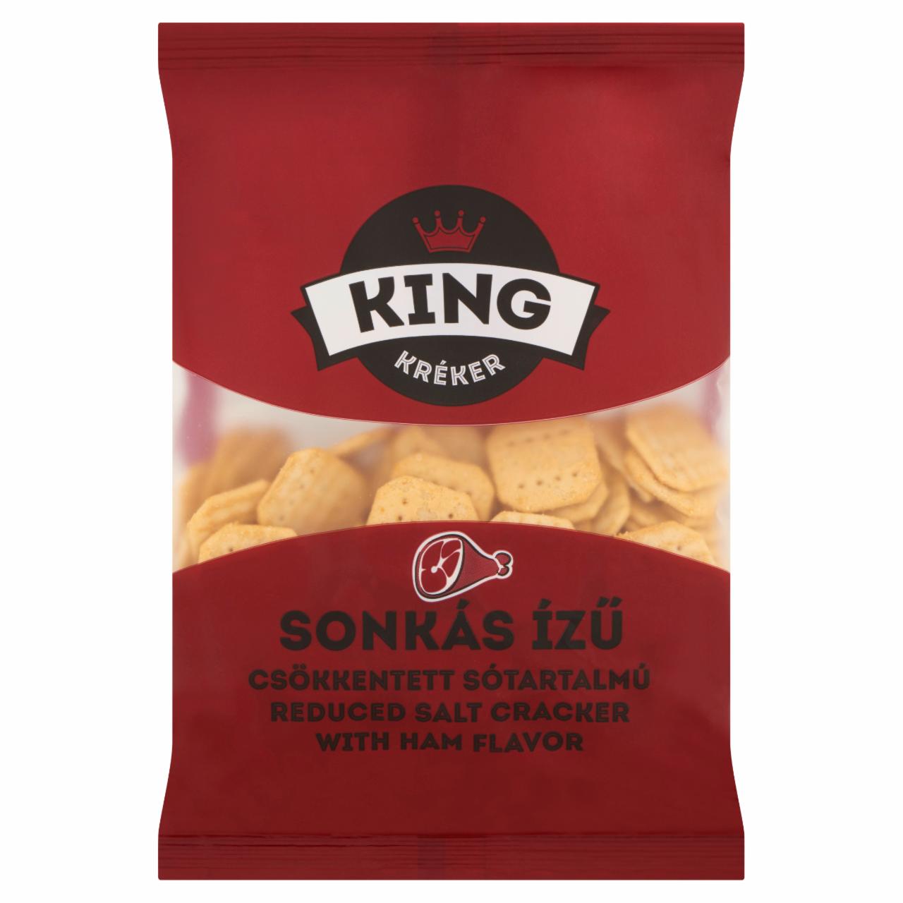 Képek - King csökkentett sótartalmú sonkás ízű kréker 100 g