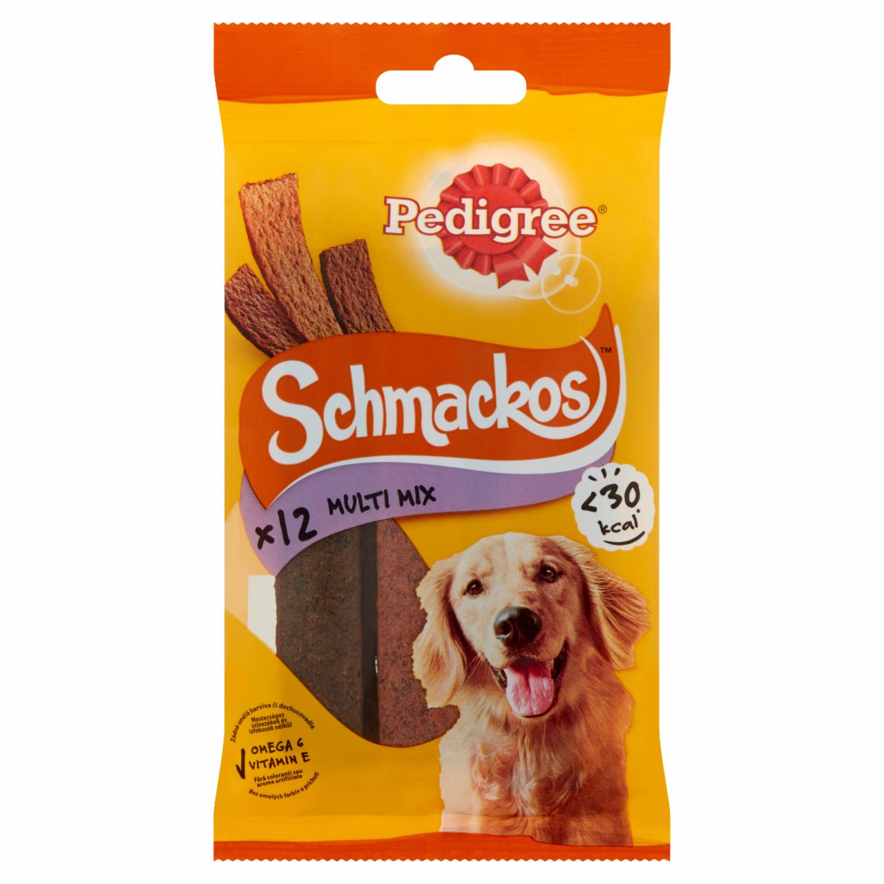 Képek - Pedigree Schmackos Multi Mix marha-bárány-baromfi állateledel felnőtt kutyák számára 12 db 86 g