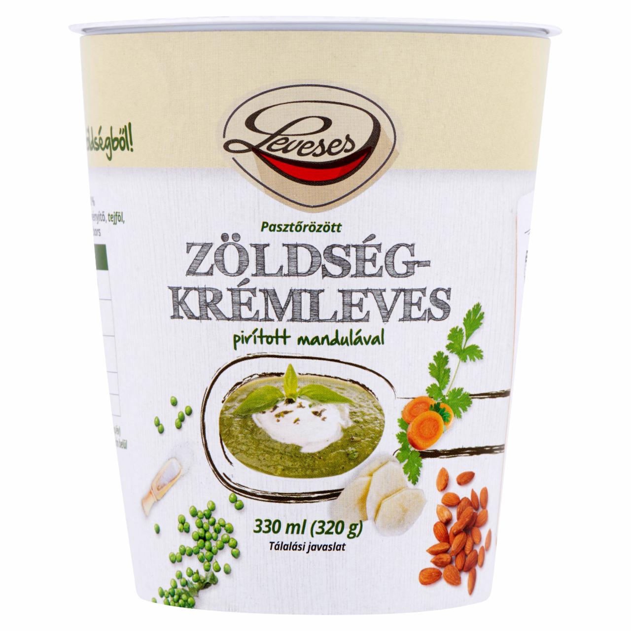 Képek - Leveses zöldségkrémleves pirított mandulával 330 ml