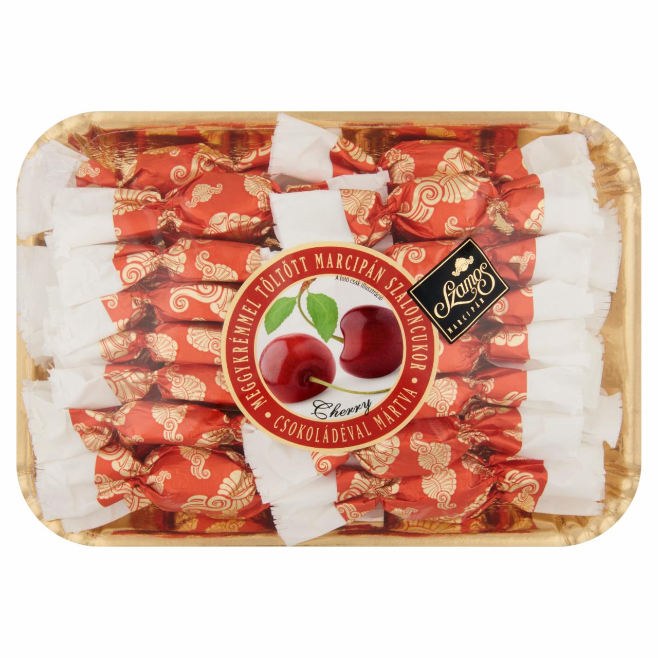 Képek - Szamos meggykrémmel töltött marcipán szaloncukor csokoládéval mártva 320 g