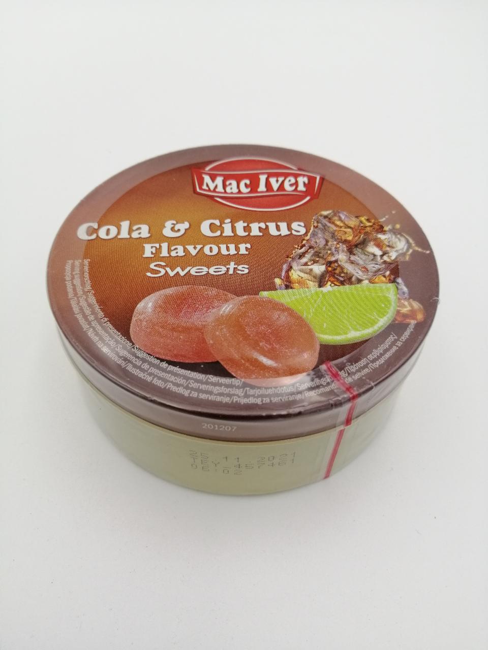 Képek - Mac iver cukorka dobozban cola & citrus 