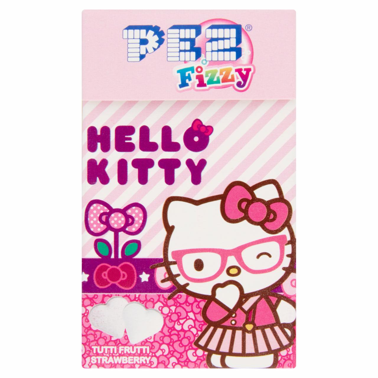 Képek - Pez Fizzy Hello Kitty gyümölcsízű pezsgő hatású cukorka 30 g
