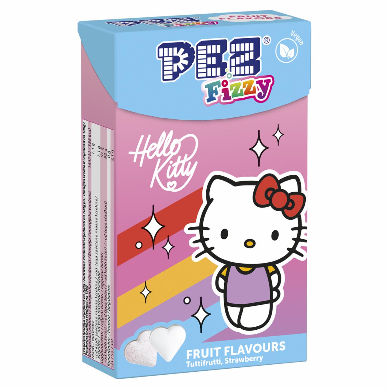 Képek - Pez Fizzy Hello Kitty gyümölcsízű pezsgő hatású cukorka 30 g