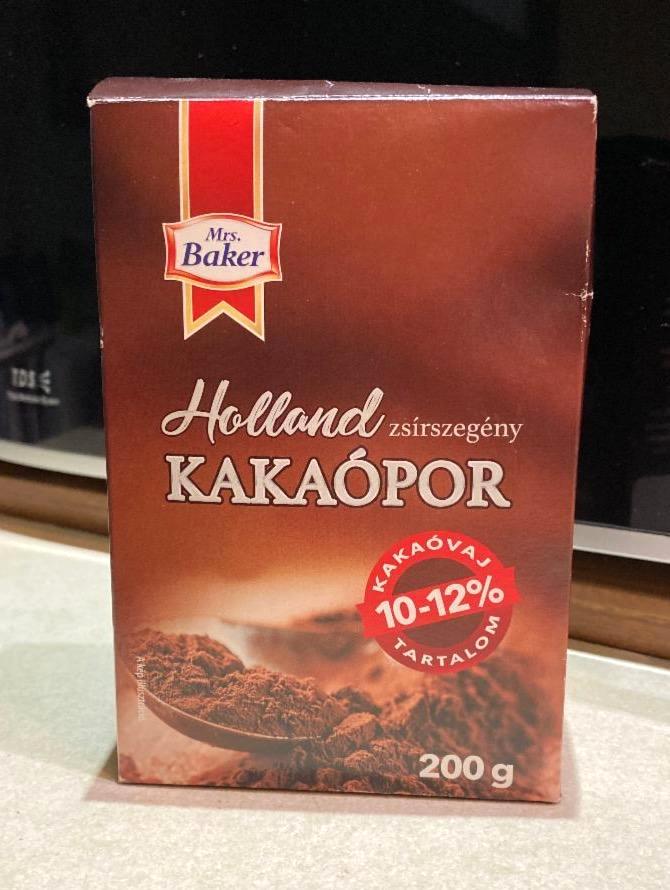 Képek - Holland zsírszegény kakaópor Mrs. Baker