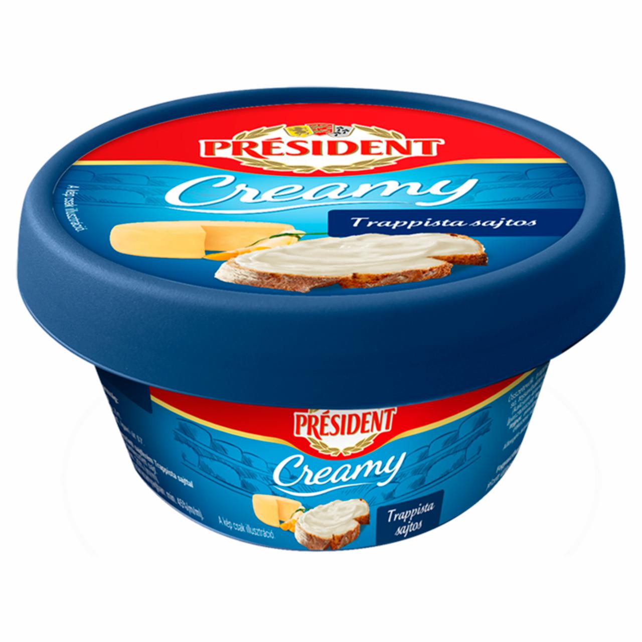 Képek - Président Creamy trappista sajtos kenhető ömlesztett sajt 125 g