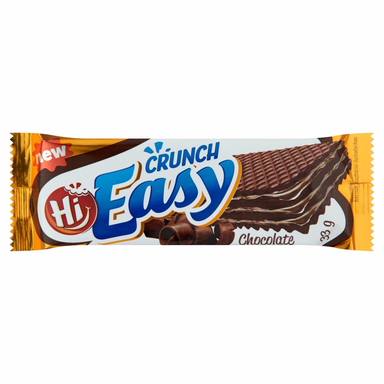Képek - Easy Crunch csokoládé ízű krémmel töltött kakaós ostya 33 g