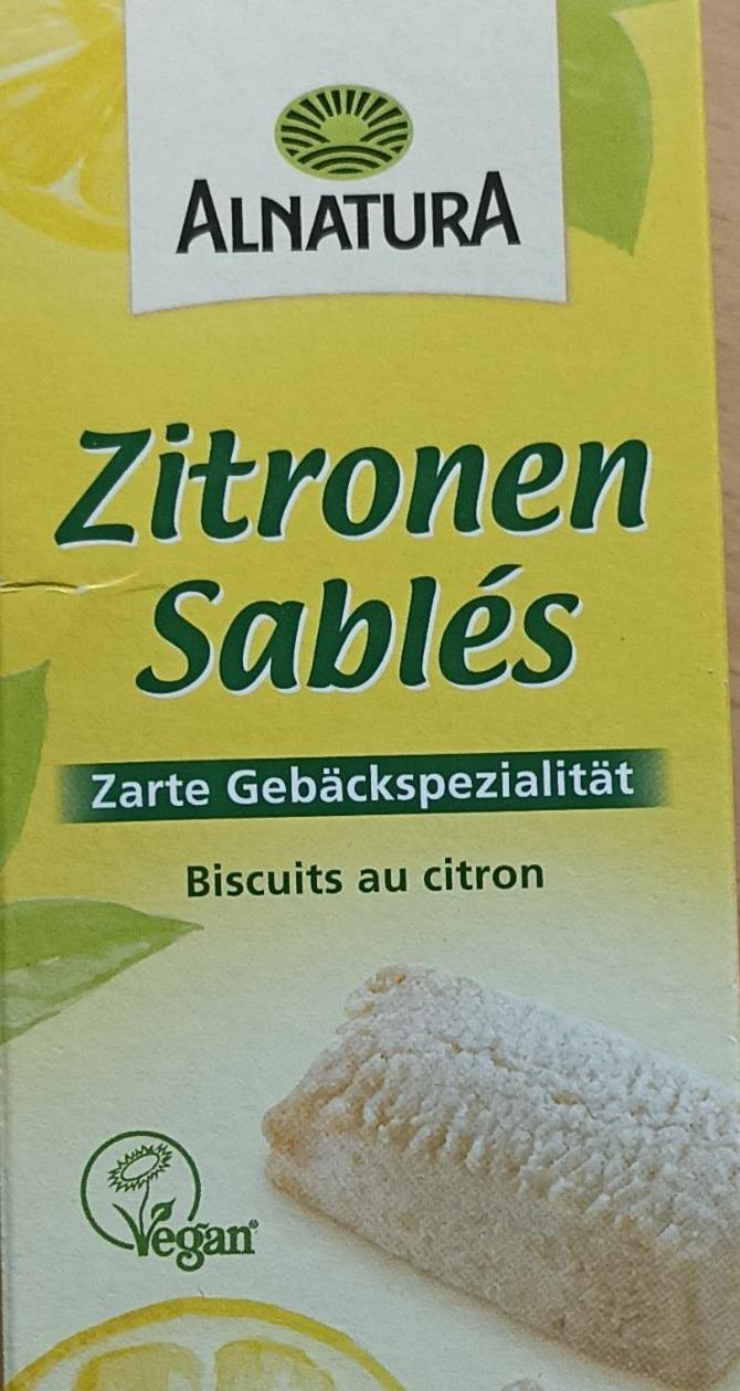 Képek - Zitronen sablés Biscuits au citron Alnatura