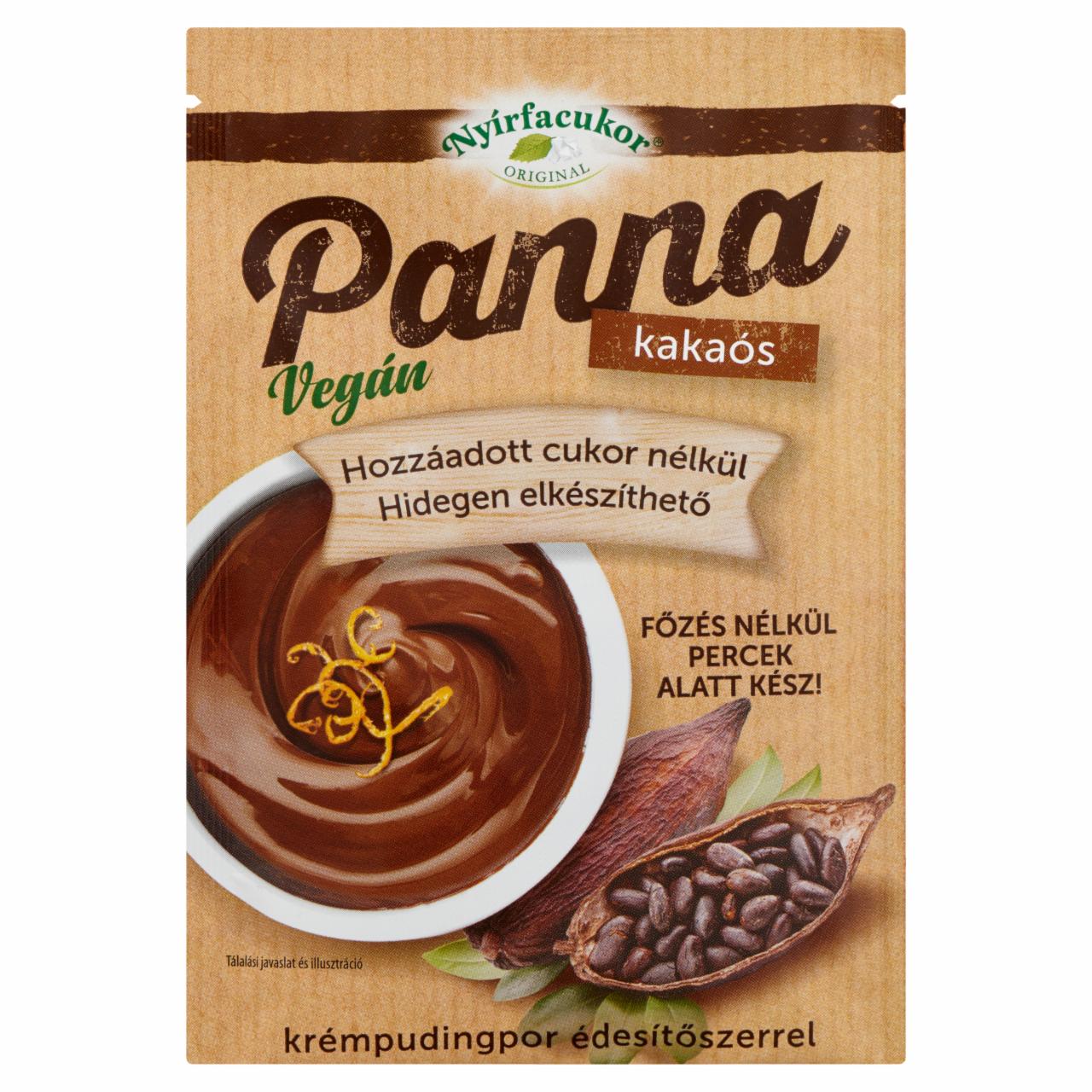 Képek - Nyírfacukor Panna kakaós krémpudingpor édesítőszerrel 50 g