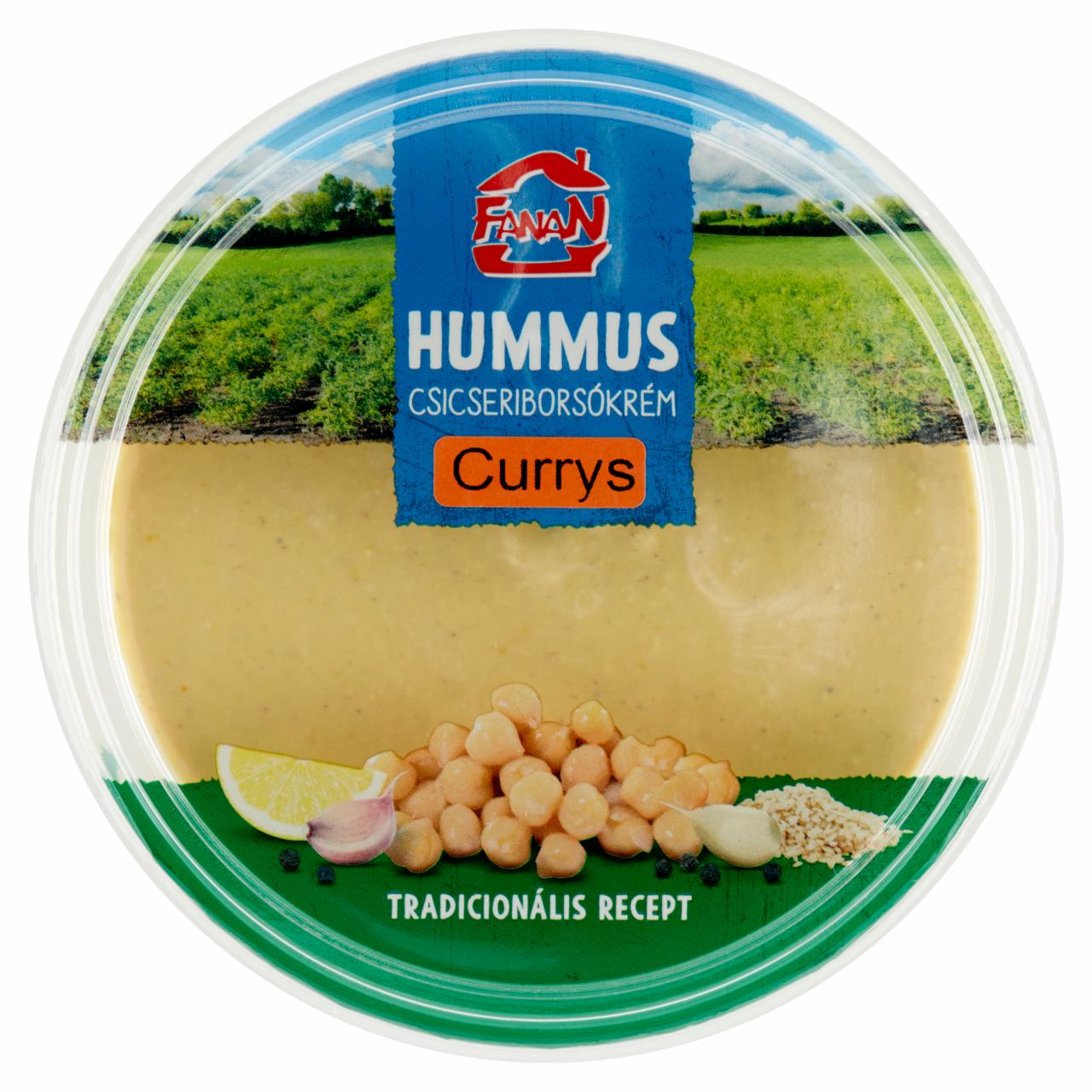 Képek - Fanan hummus currys csicseriborsó krém 250 g