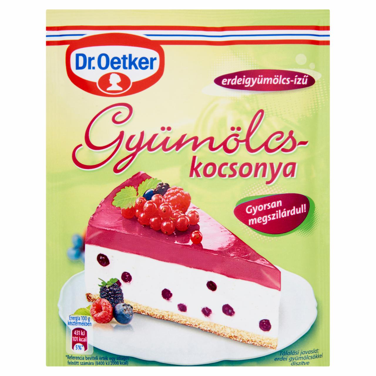 Képek - Dr. Oetker Gyümölcskocsonyapor erdeigyümölcs-ízű 100 g