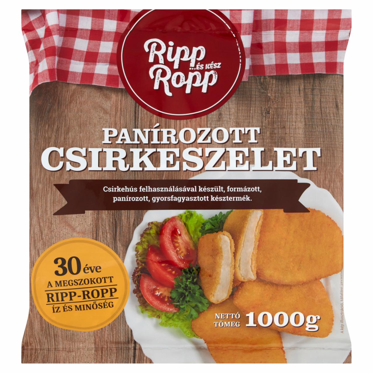 Képek - Ripp-Ropp gyorsfagyasztott panírozott csirkeszelet 1000 g