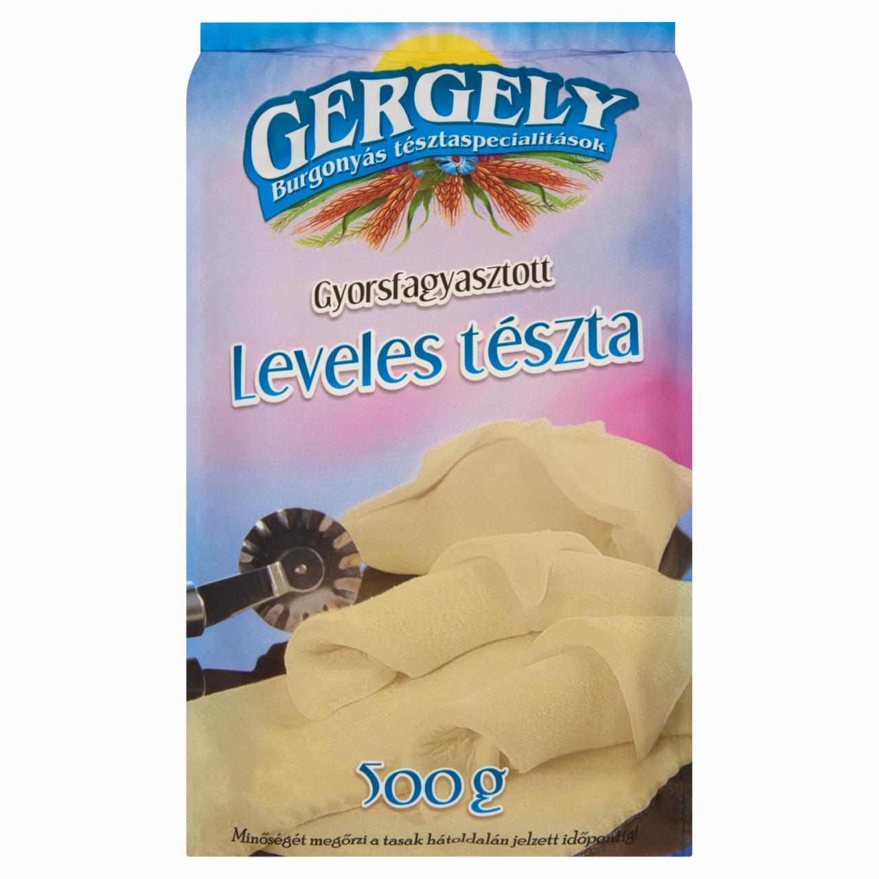 Képek - Gergely Burgonyás Tésztaspecialitások gyorsfagyasztott leveles tészta 500 g