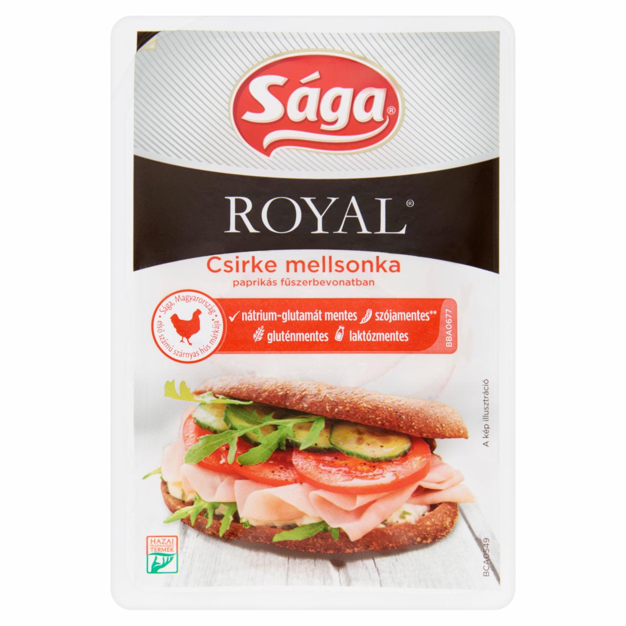 Képek - Sága Royal csirke mellsonka paprikás fűszerbevonatban 80 g