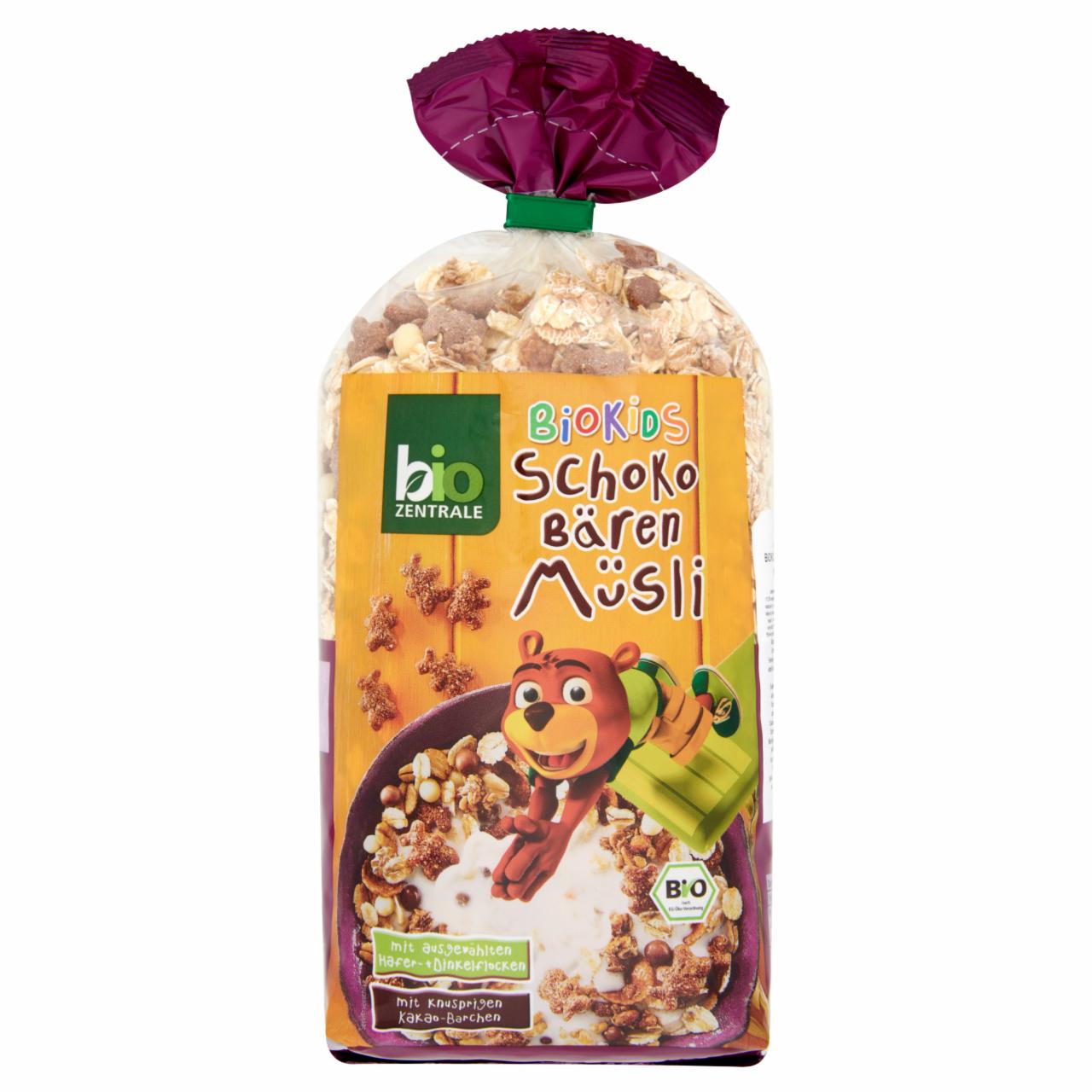 Képek - Bio Zentrale Biokids BIO csokis maci müzli 375 g