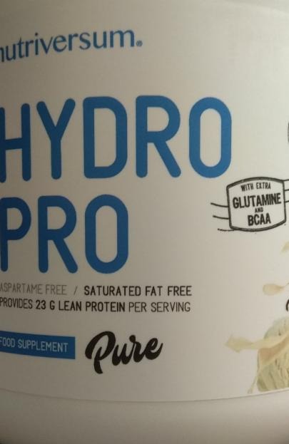 Képek - Hydro pro pure fehérje por vaníliás Nutriversum