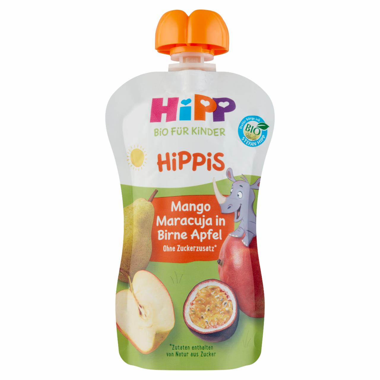 Képek - HiPP HiPPiS BIO mango-maracuja almás körtében gyümölcspép 1 éves kortól 100 g