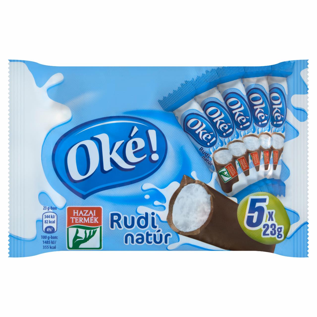 Képek - Oké! Rudi natúr desszertkészítmény 5 x 23 g (115 g)