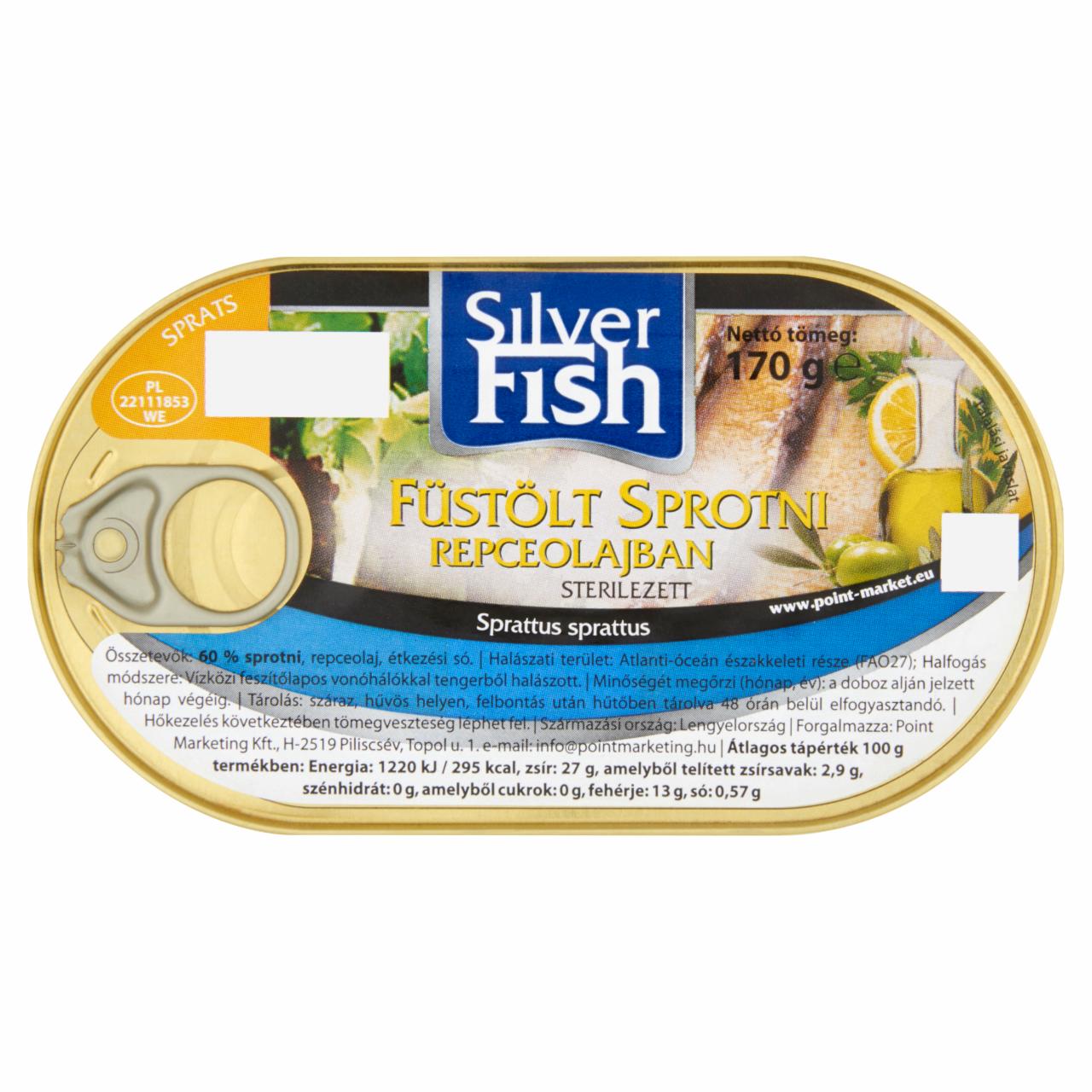 Képek - Silverfish füstölt sprotni repceolajban 170 g