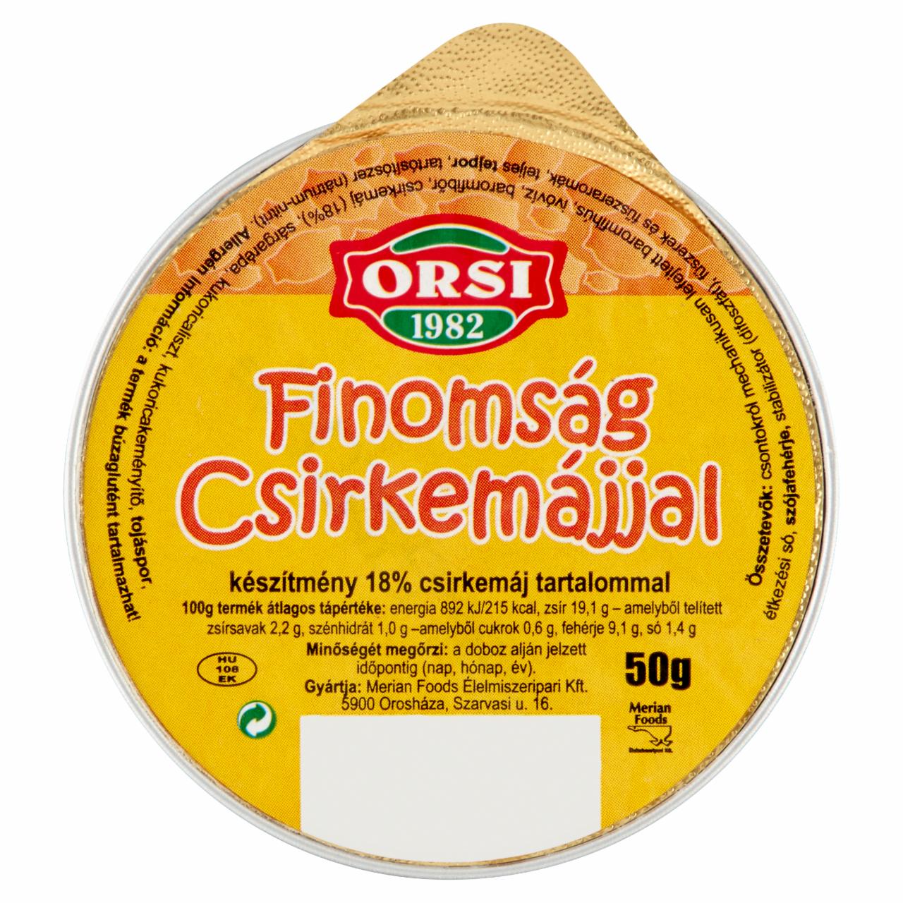 Képek - Orsi finomság csirkemájjal 50 g