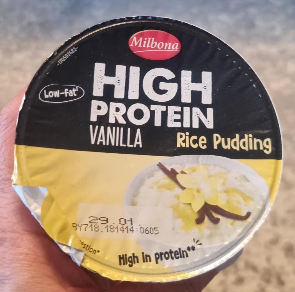 Képek - High protein Vanilla rice pudding Milbona
