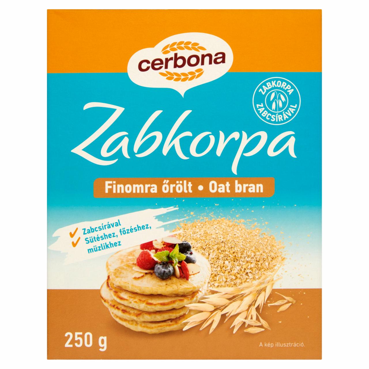 Képek - Cerbona finomra őrölt zabkorpa 250 g