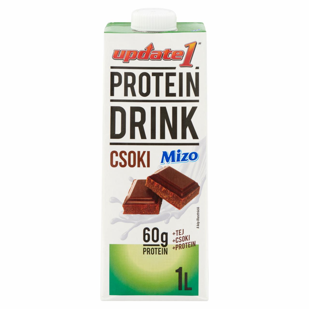 Képek - Mizo Update1 Protein Drink UHT félzsíros csokoládés tejkészítmény 1 l