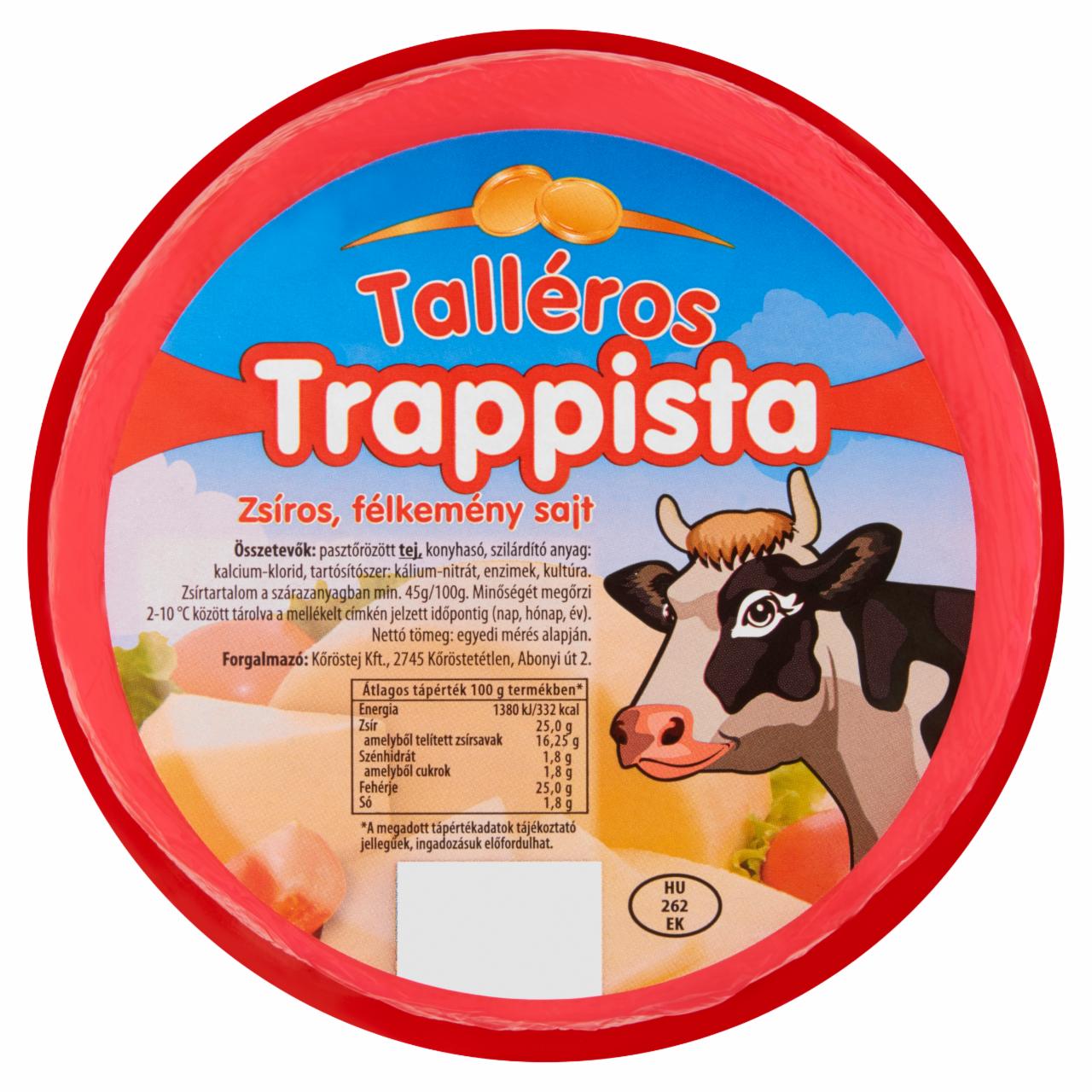 Képek - Talléros zsíros, félkemény trappista sajt