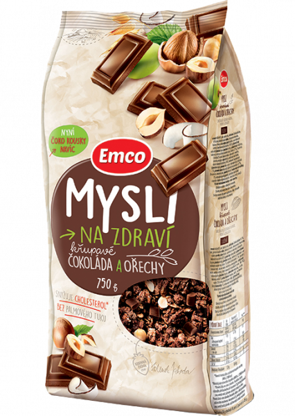 Képek - Mysli na zdraví křupavé čokoláda a ořechy Emco