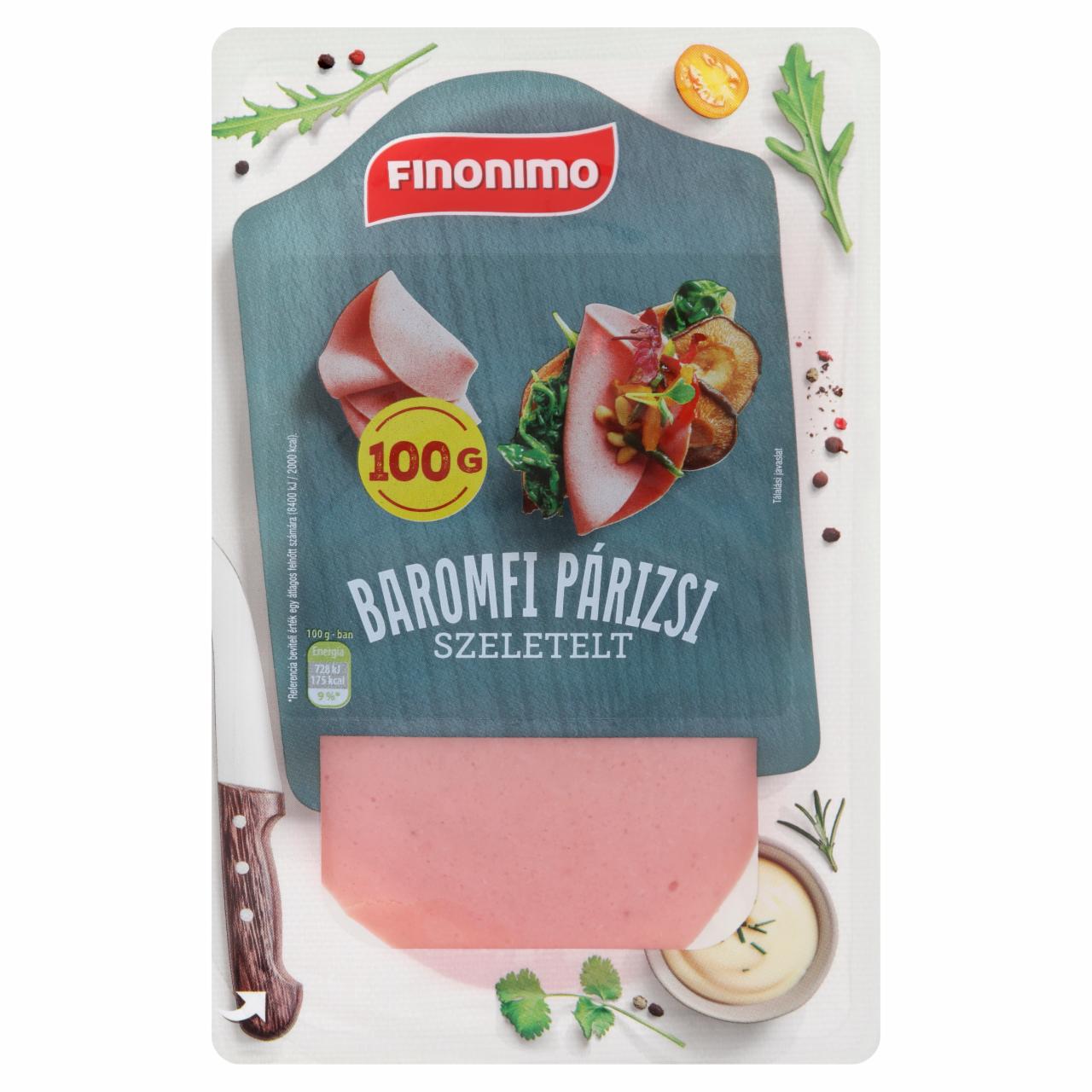 Képek - Finonimo szeletelt baromfi párizsi 100 g