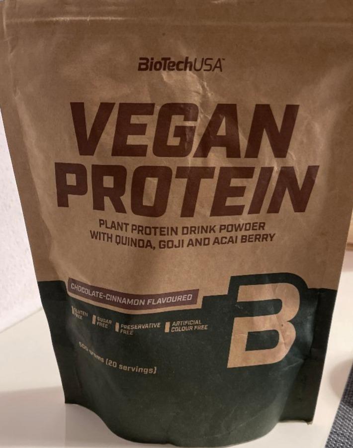 Képek - Vegan protein Csokoládé és fahéj ízű BioTechUSA