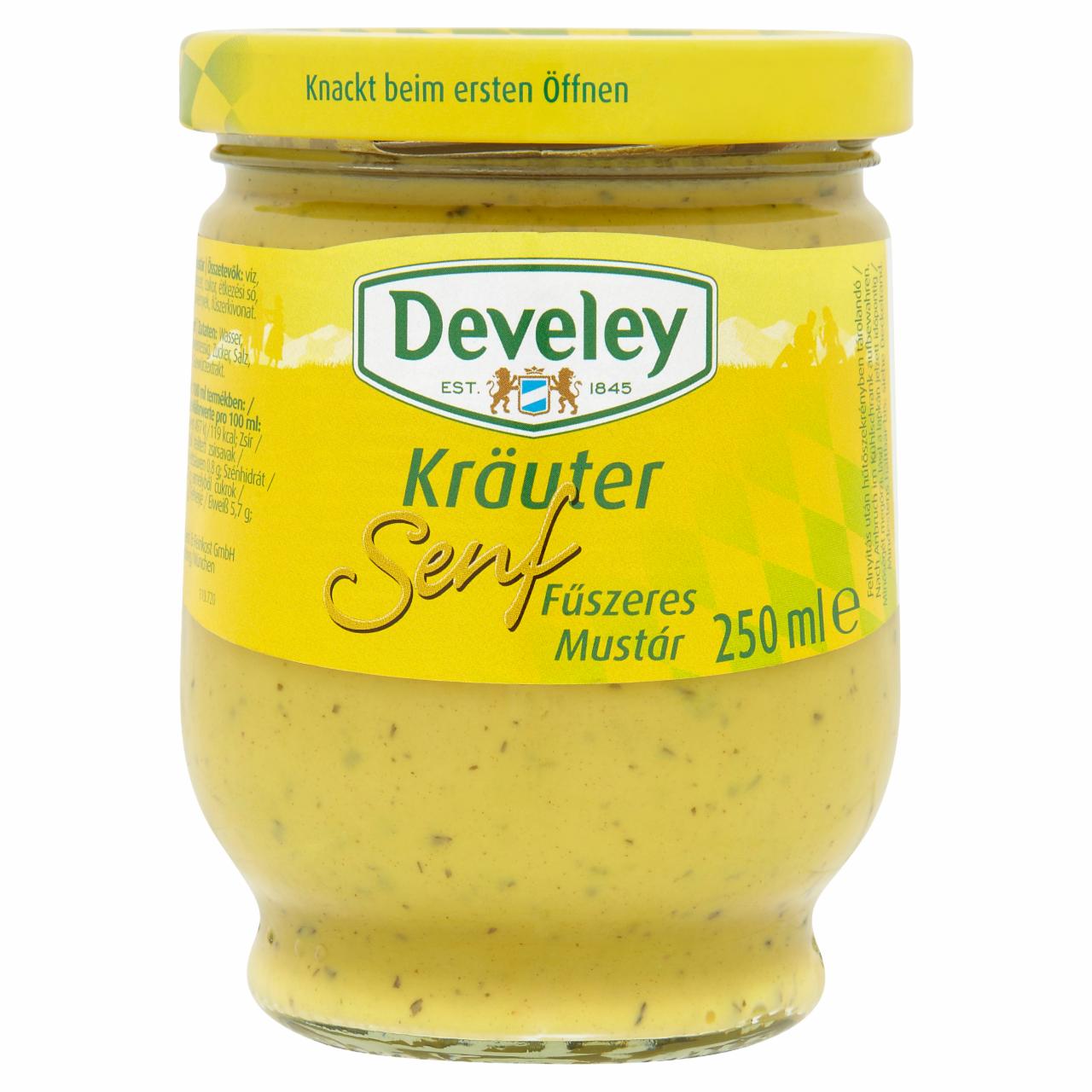 Képek - Develey fűszeres mustár 250 ml