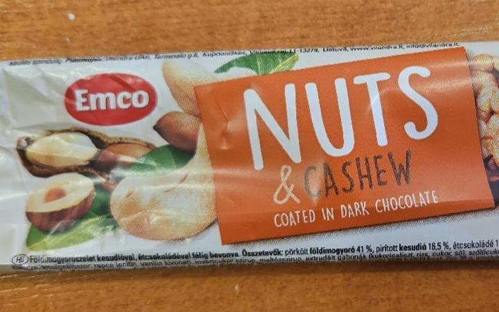 Képek - Nuts & cashew coated in dark chocolate Emco