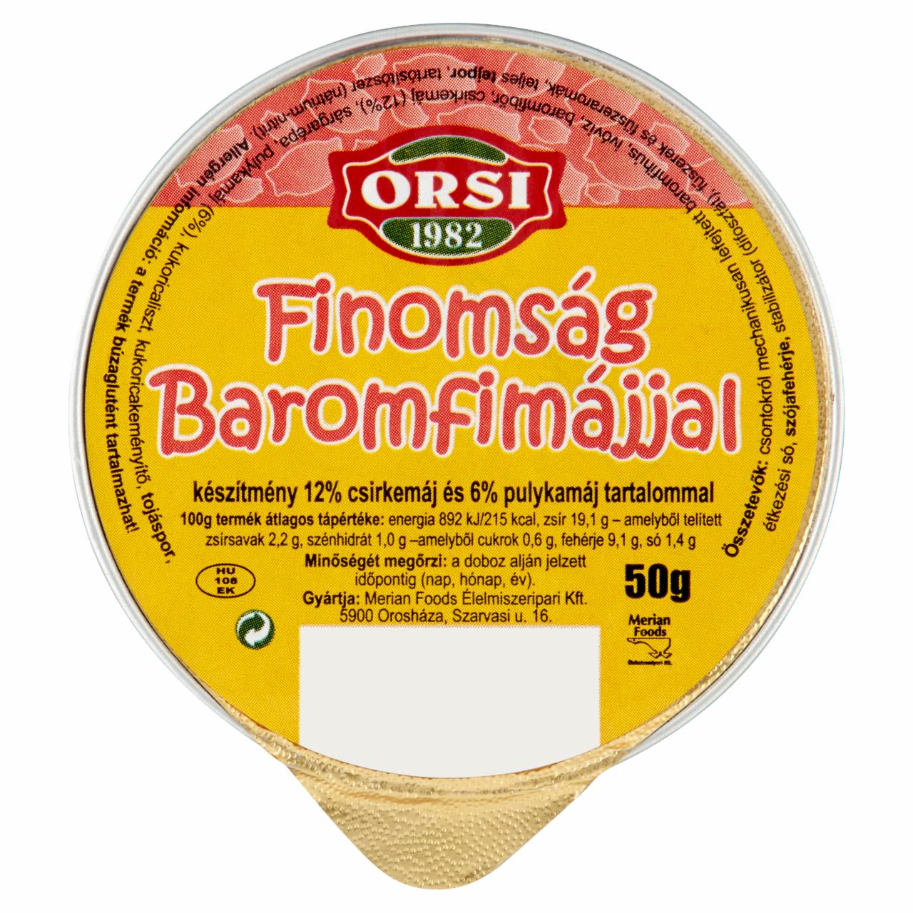 Képek - Orsi finomság baromfimájjal 50 g