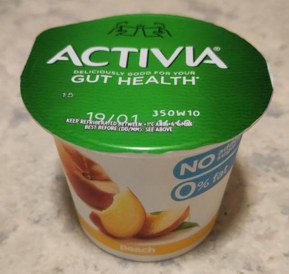 Képek - Activia őszibarack hozzáadott cukor nélkül, zsírmentes joghurt Danone