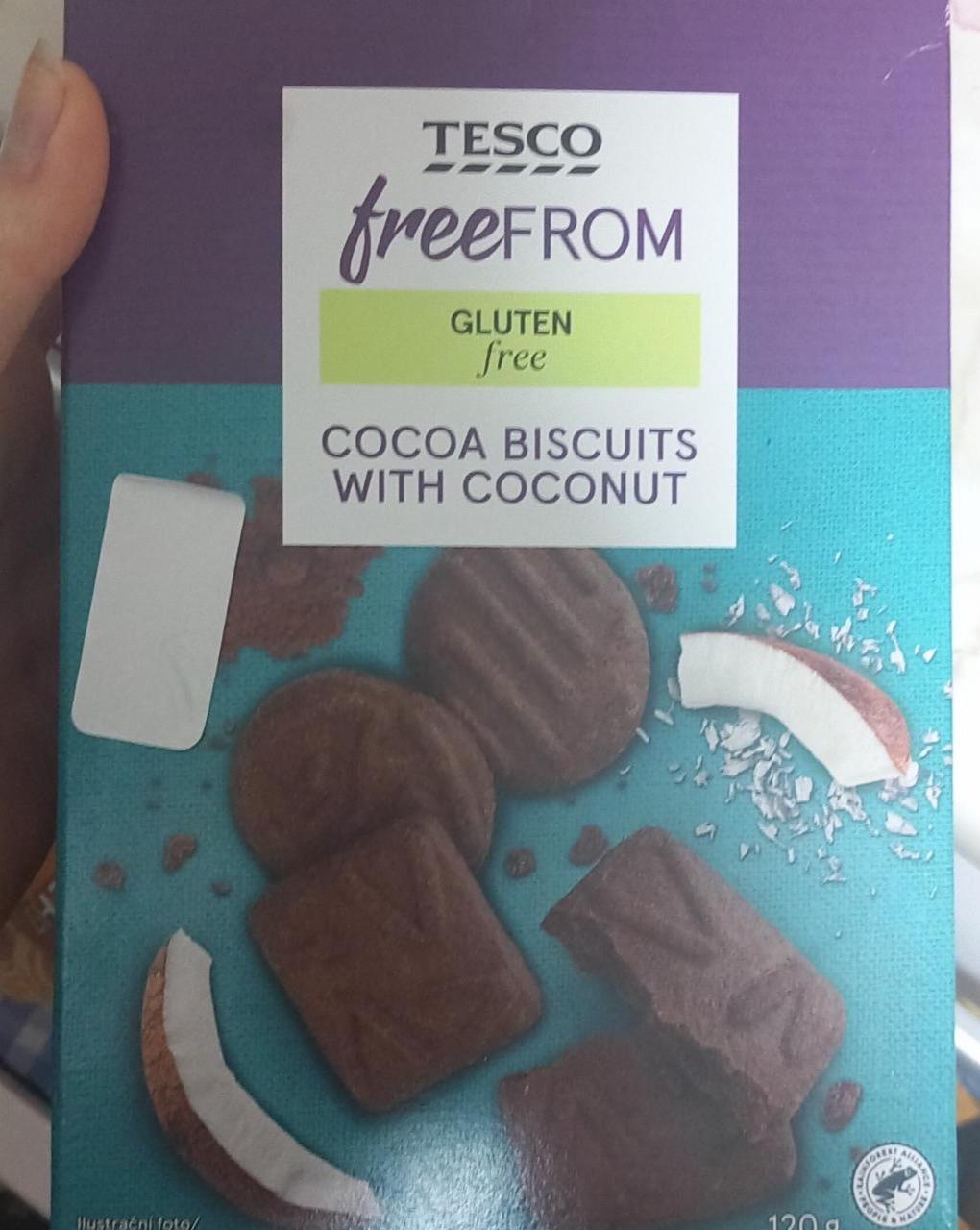 Képek - Cocoa biscuit with coconut Tesco Free From