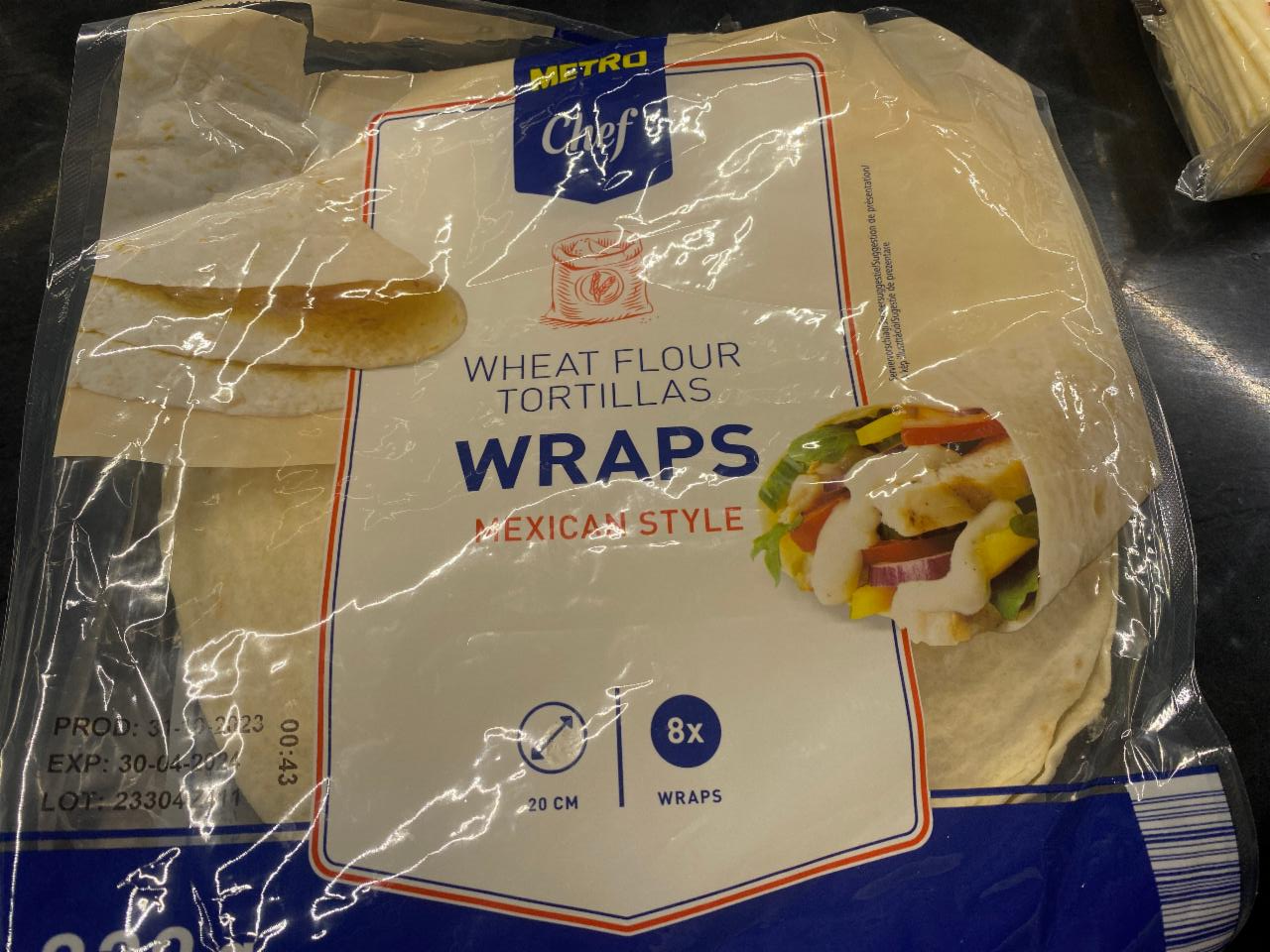 Képek - fehérlisztes tortilla wraps metro chef