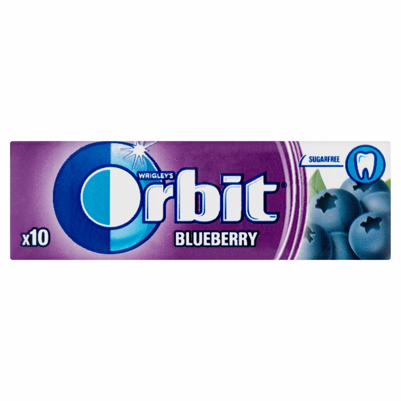 Képek - Orbit Blueberry feketeáfonya-ízű rágógumi 14 g