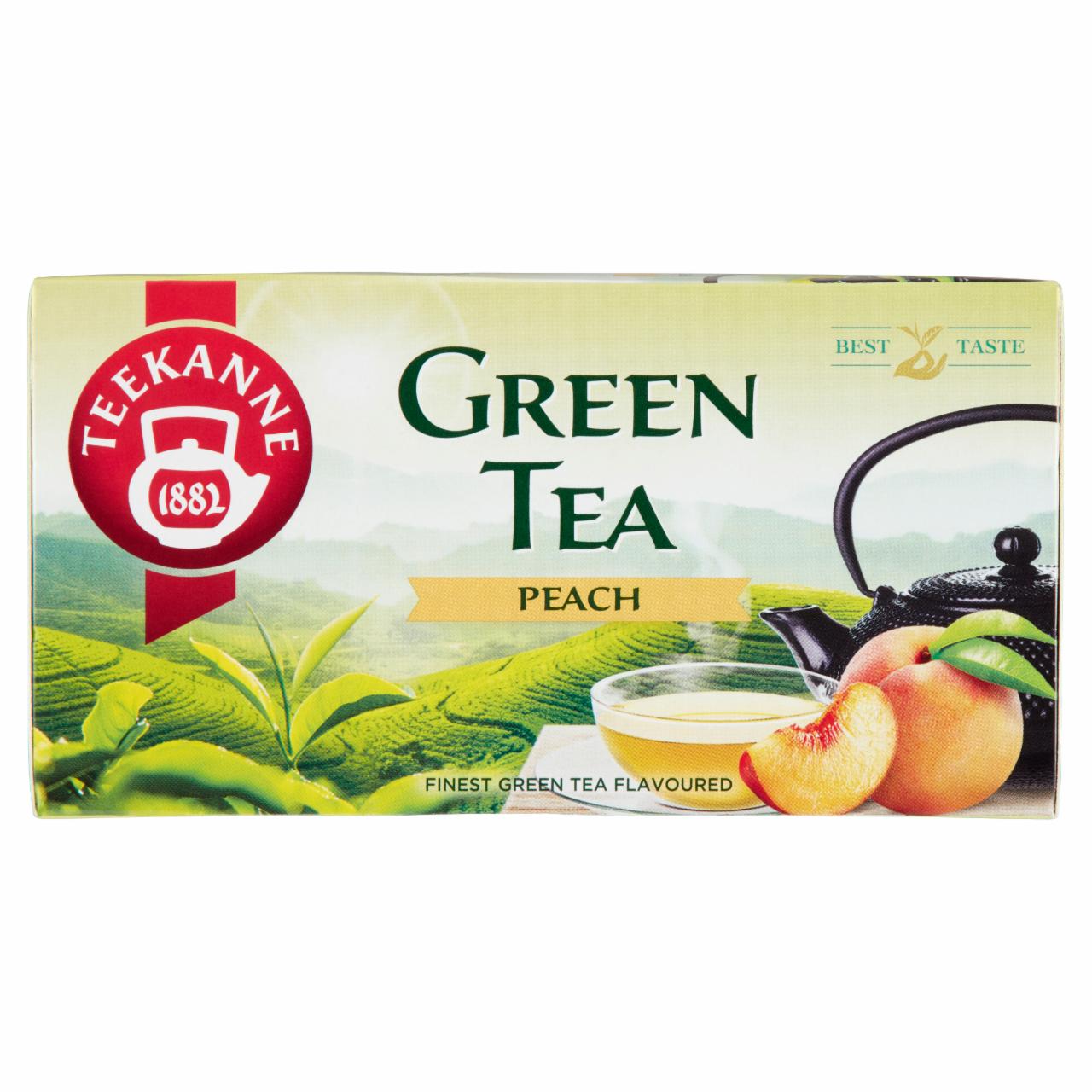 Képek - Teekanne őszibarack ízesítésű zöld teakeverék 20 filter 35 g