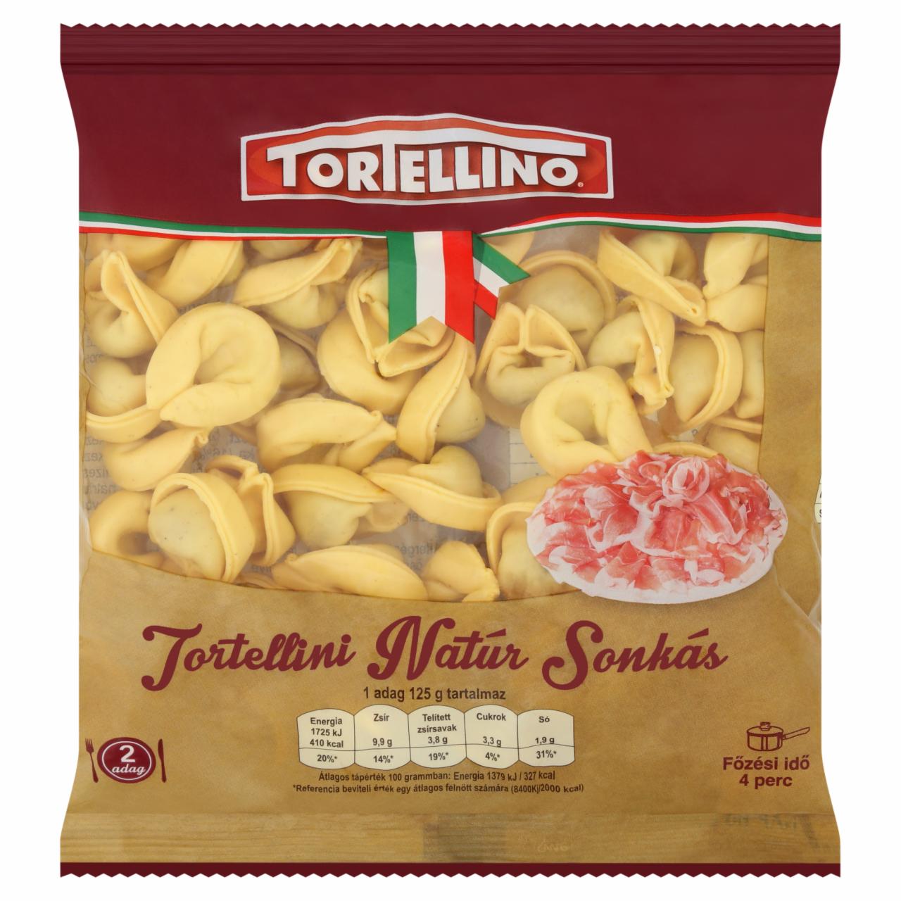 Képek - Tortellino Tortellini natúr sonkás friss tészta 250 g