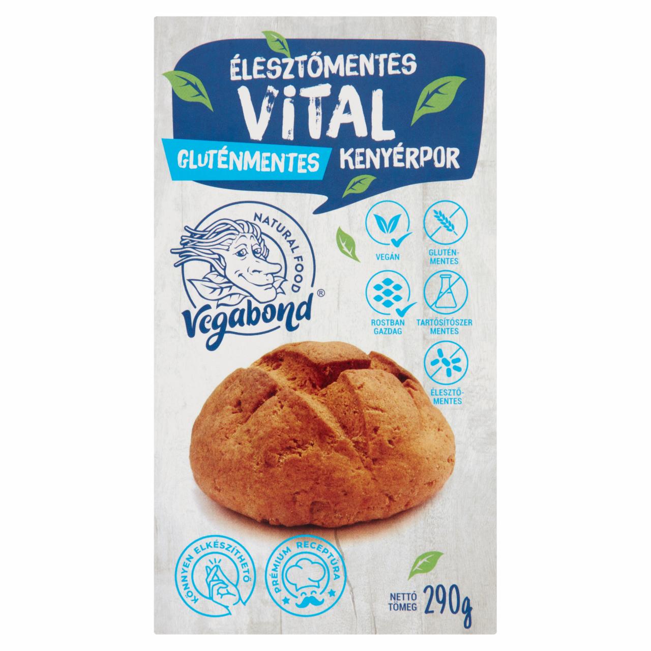 Képek - Vegabond gluténmentes, élesztőmentes vital kenyérpor 290 g