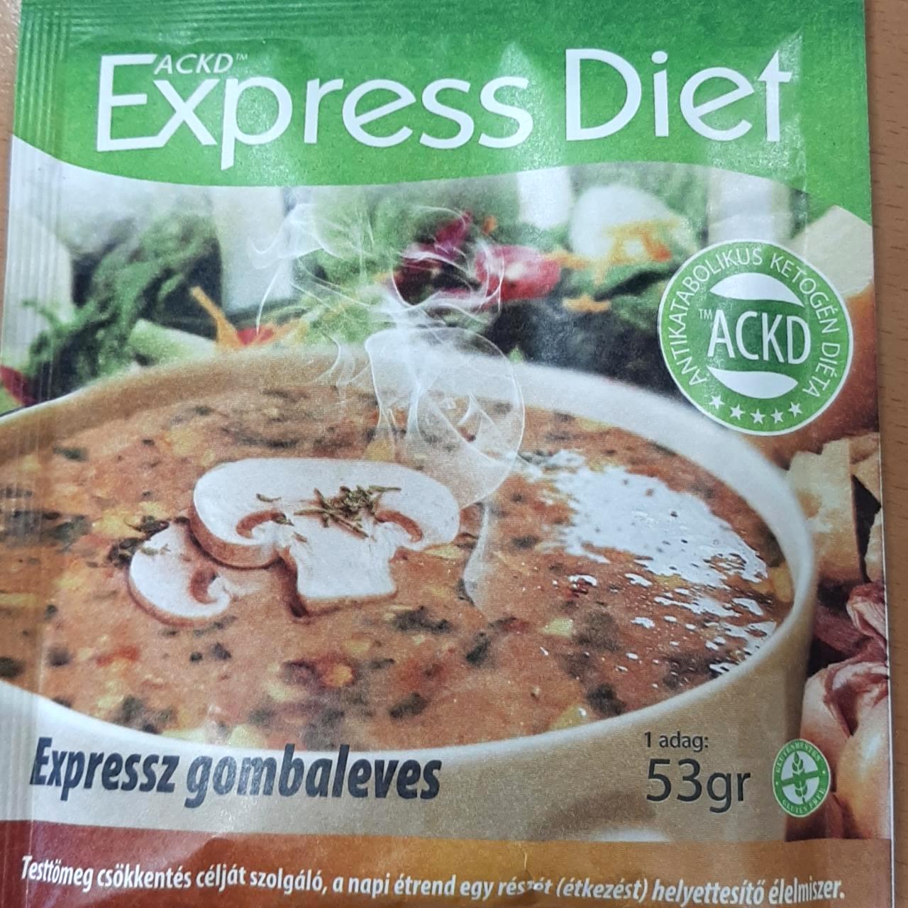 Képek - Expressz gombaleves Express Diet