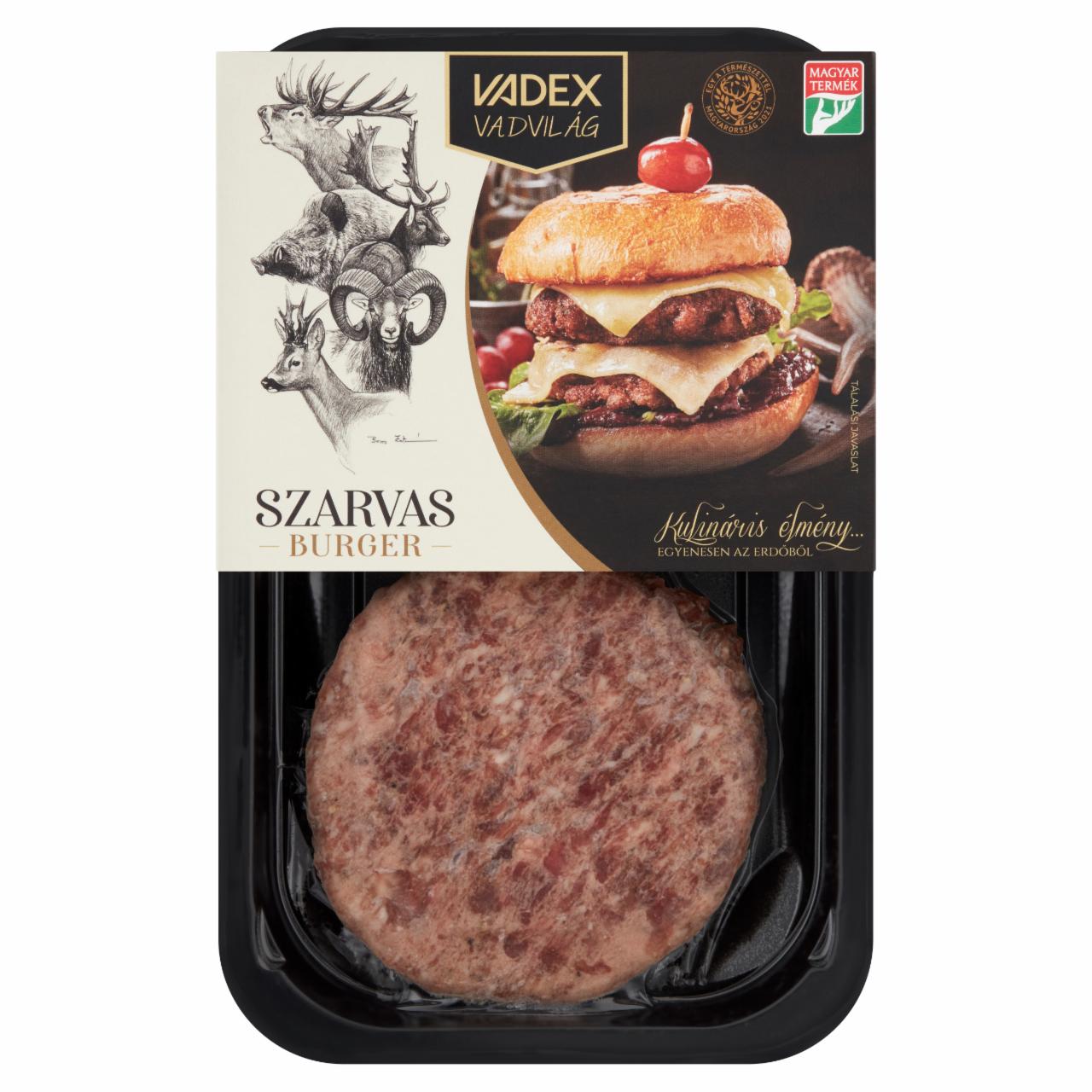 Képek - Vadex Vadvilág gyorsfagyasztott szarvasburger 2 db 250 g