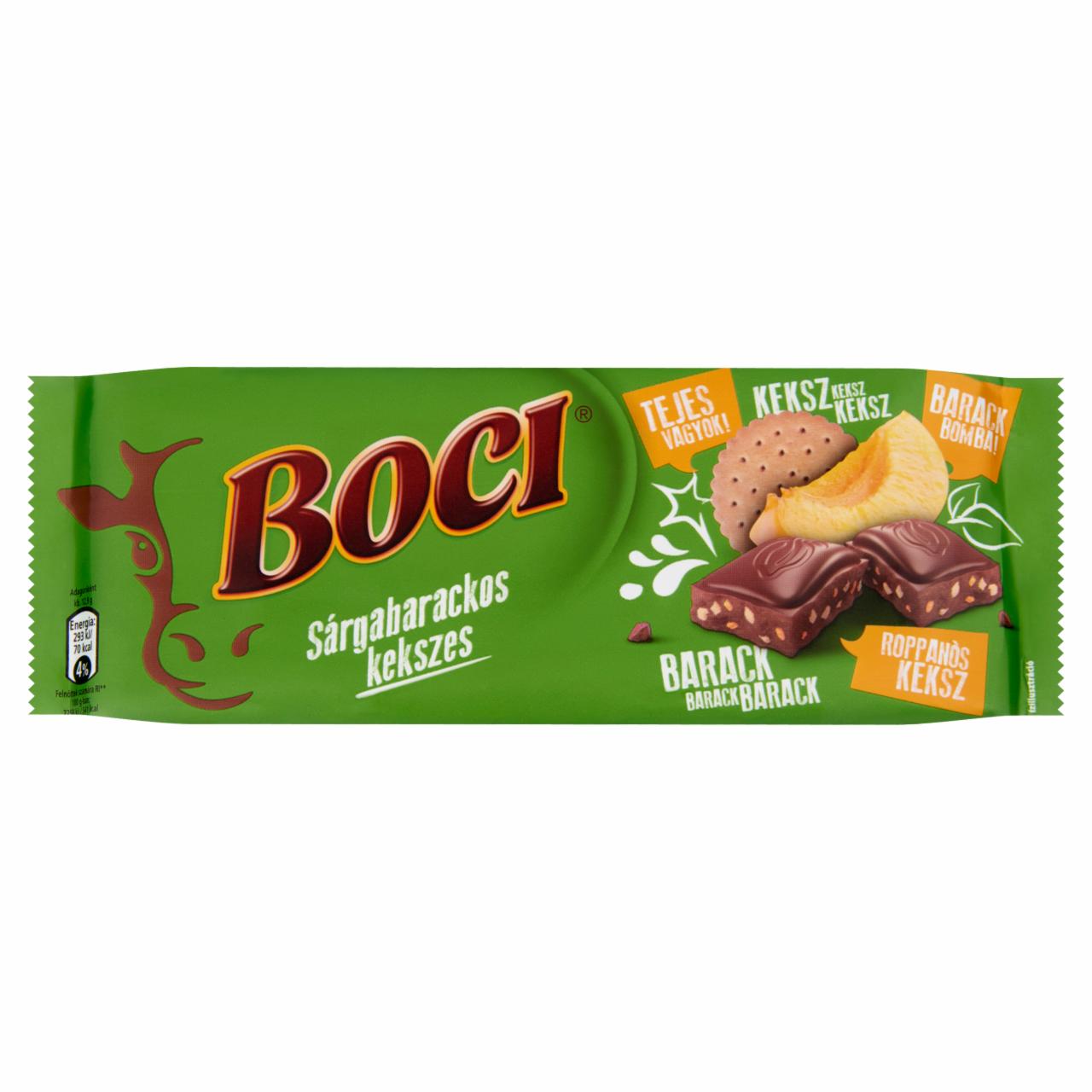 Képek - Boci sárgabarackos-kekszes tejcsokoládé 90 g