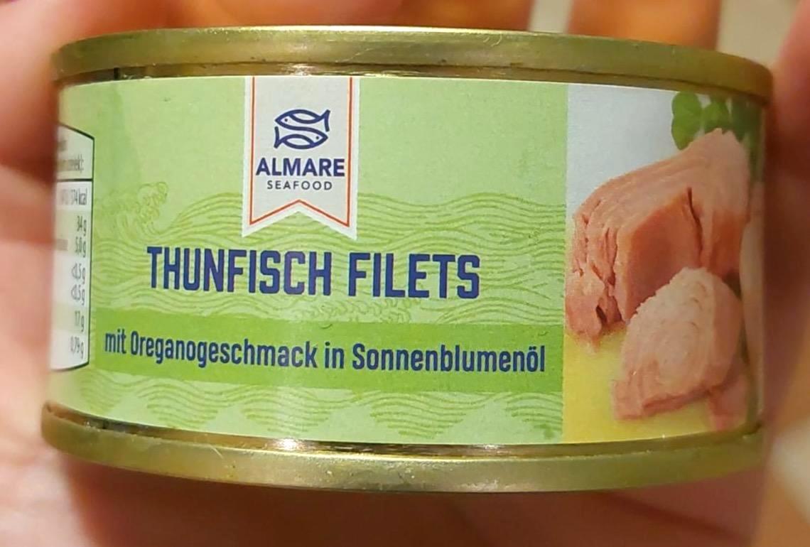 Képek - Thunfisch filets mit Oreganogeschmack in sonnenblumenol Almare seafood